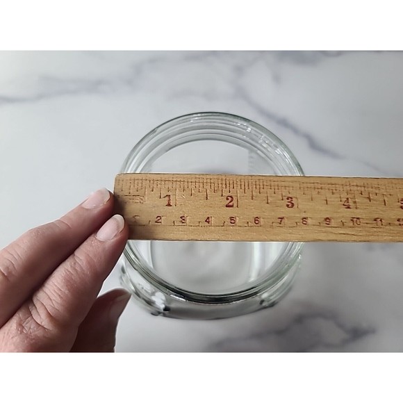 Lidded Clear Glass Jar With Chalk Board Label - Picture 9 of 10